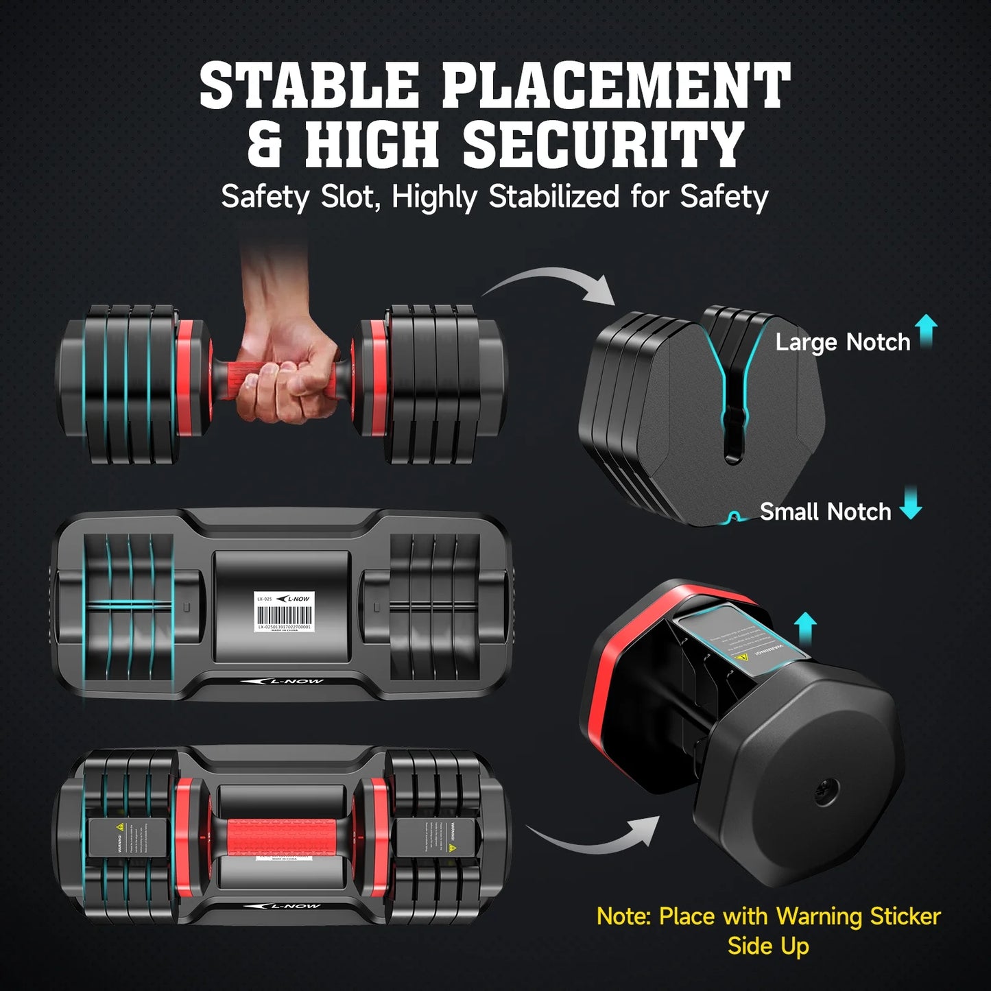 110LB Adjustable Dumbbells with High Quality Tray 15Lb to 55Lb Adjustable Dumbbell for Home Gym Exercise Equipment, ‌‌Christmas Gift